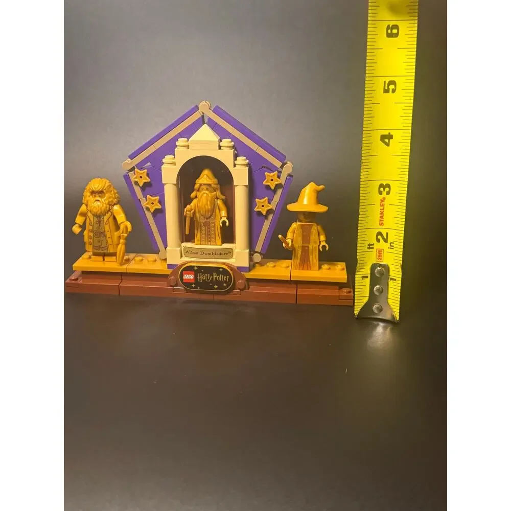 LEGO Harry Potter 20th Anniversary gold figures - set of 3 with stand 76391